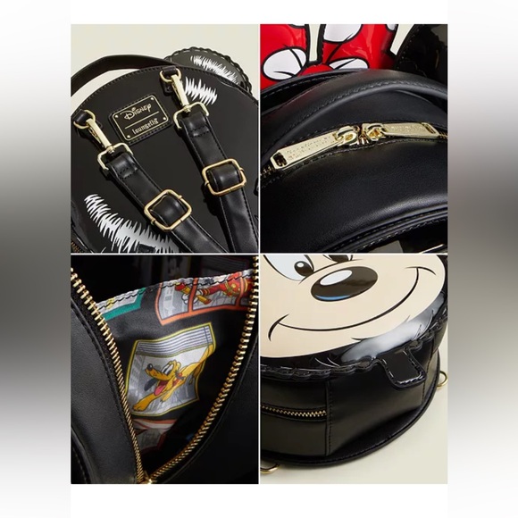 Loungefly Disney Minnie Mouse Parade Balloon Convertible Mini Backpack&Crossbody - Picture 8 of 9